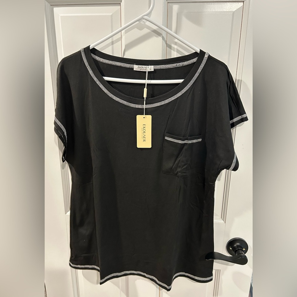 NWT Pajamas-short sleeve top & drawstring shorts w/pockets Multiple sets listed